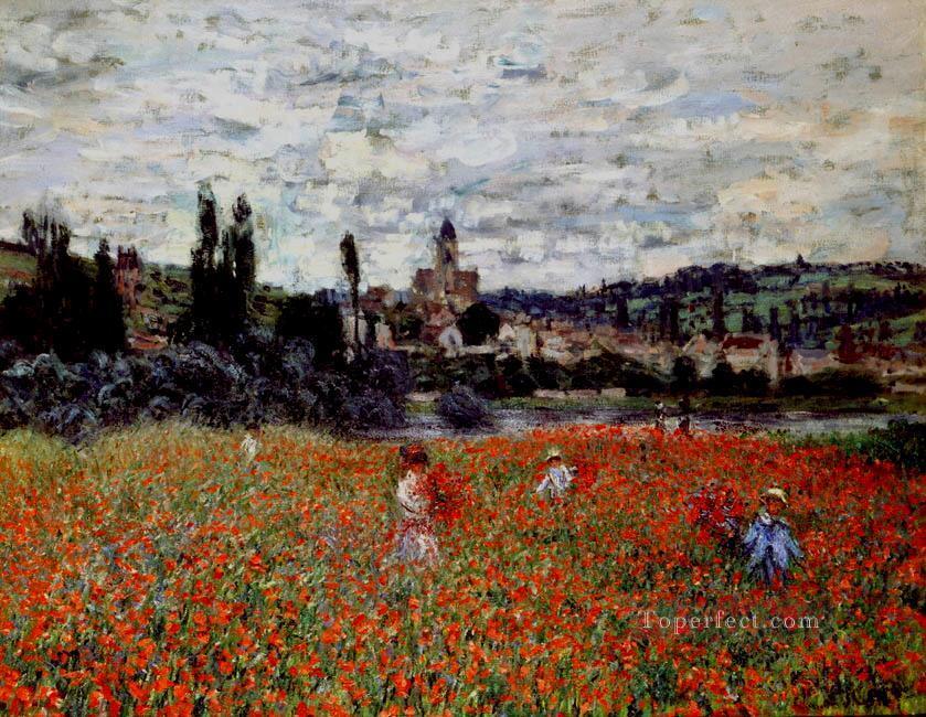 Poppies near Vetheuil Claude Monetcirca Oil Paintings